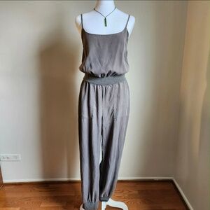Anthropologie Scandi Chic Preppy Pilates Princess Boho Spaghetti Strap Jumpsuit